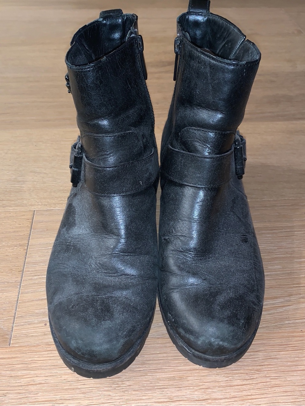Michael Kors Black Leather Ankle Boots